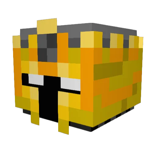 MDfighter Minecraft avatar head, 3D render