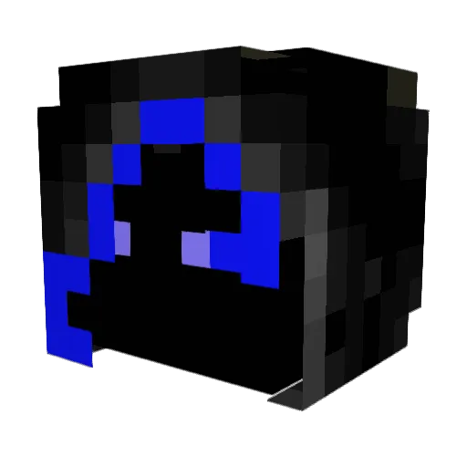 MDghost Minecraft avatar head, 3D render