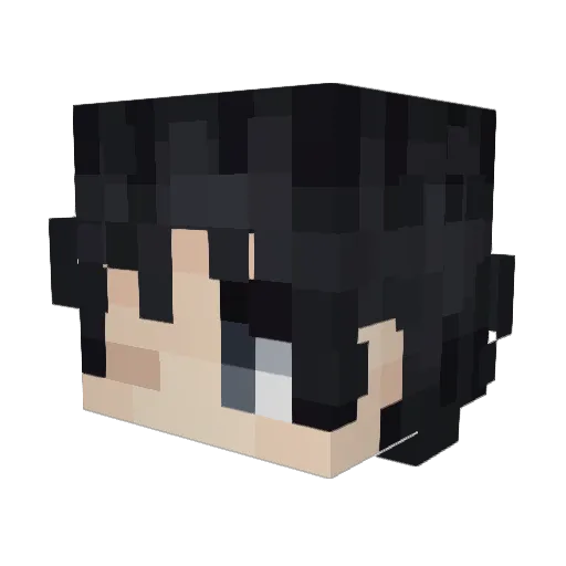 MDkkh Minecraft avatar head, 3D render