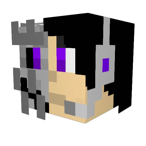 MDrive9000 Minecraft avatar head, 3D render