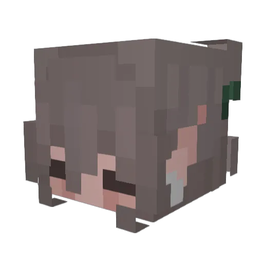 MDutton1 Minecraft avatar head, 3D render