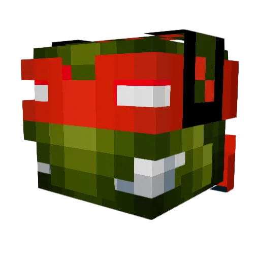 MDyourdog Minecraft avatar head, 3D render