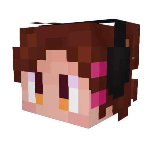 ME0WX3 Minecraft avatar head, 3D render