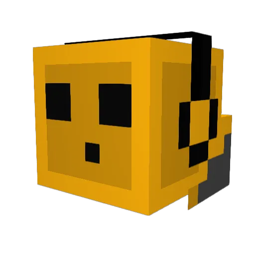 ME1612 Minecraft avatar head, 3D render