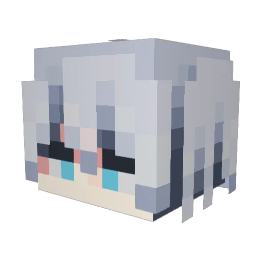 ME258 Minecraft avatar head, 3D render