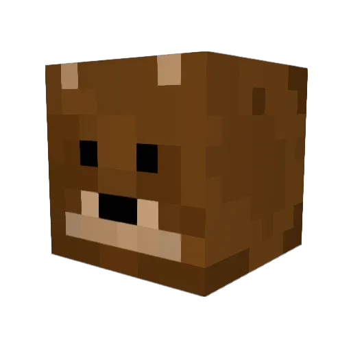 ME2711 Minecraft avatar head, 3D render