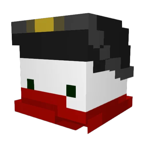 ME7AR Minecraft avatar head, 3D render