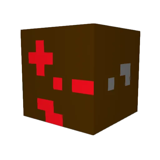 MEATBALL555 Minecraft avatar head, 3D render