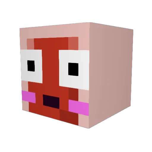 MEAT____ Minecraft avatar head, 3D render