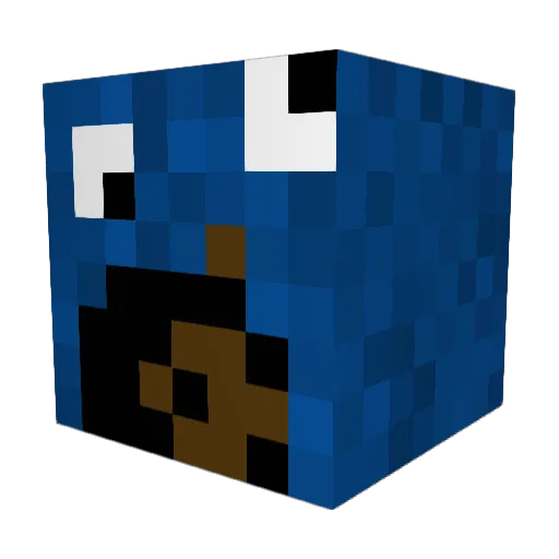 MECE_Cookie Minecraft avatar head, 3D render