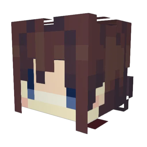MECHAJUNO Minecraft avatar head, 3D render