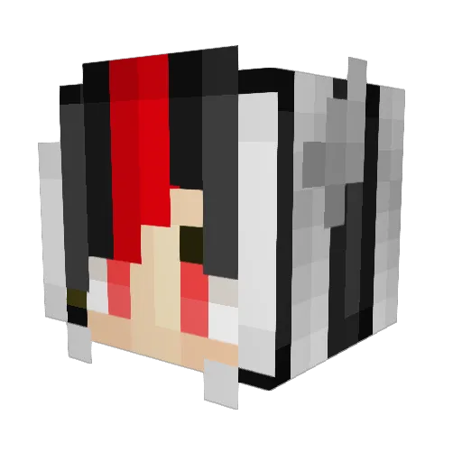 MECHDRAGON777 Minecraft avatar head, 3D render