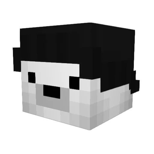 MEDIK7 Minecraft avatar head, 3D render