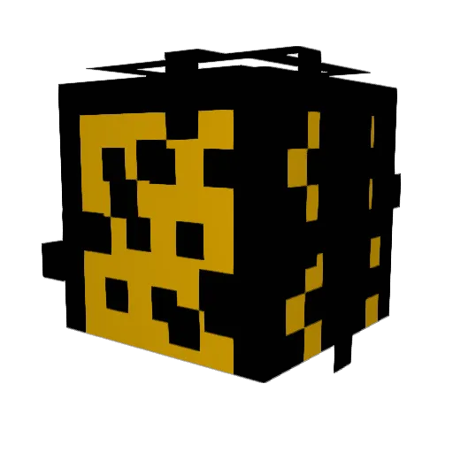 MED_Yuzu Minecraft avatar head, 3D render