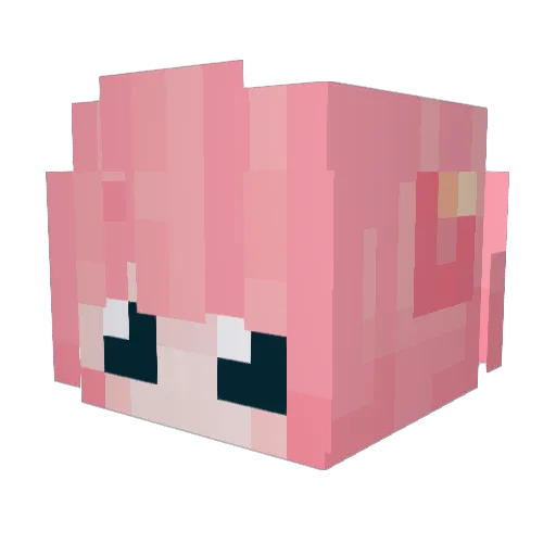 MEEKCANDY Minecraft avatar head, 3D render