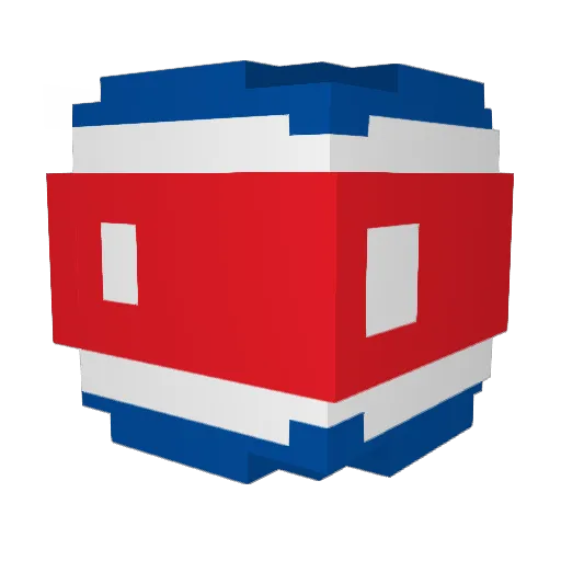 MEEMOS Minecraft avatar head, 3D render