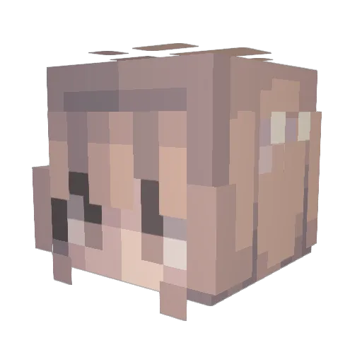 MEEZ478 Minecraft avatar head, 3D render