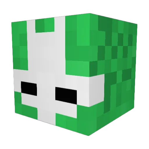 MEGACHAD1515 Minecraft avatar head, 3D render