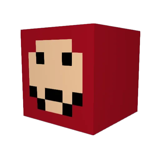 MEGALOAF Minecraft avatar head, 3D render
