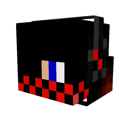 MEGAMADBOSS Minecraft avatar head, 3D render