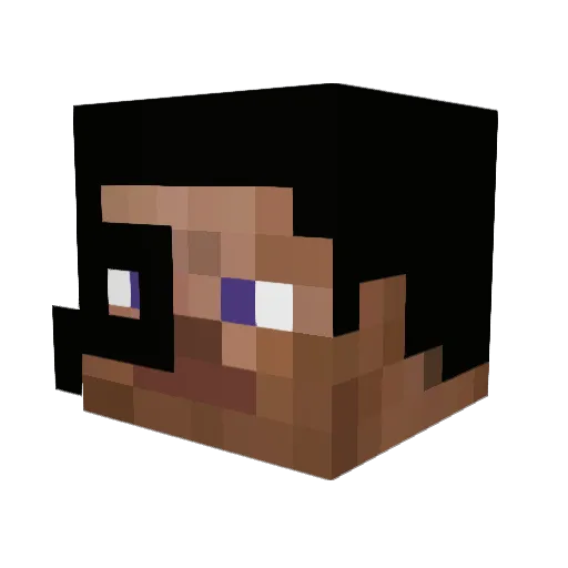 MEGA_FLOWER Minecraft avatar head, 3D render