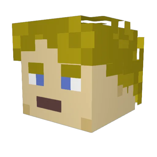 MEGA_SLUG Minecraft avatar head, 3D render