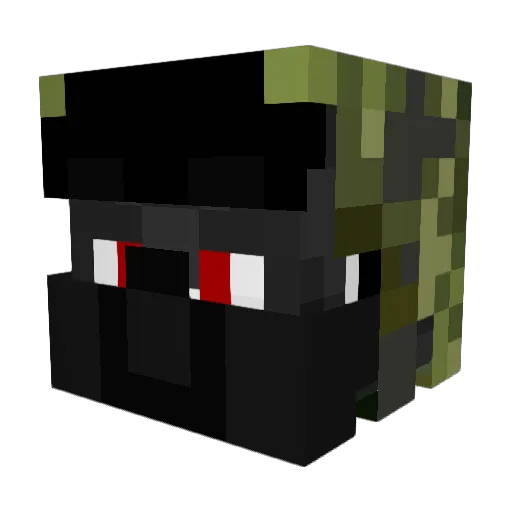 MEGOS Minecraft avatar head, 3D render