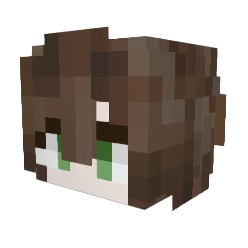 MEIRA__ Minecraft avatar head, 3D render