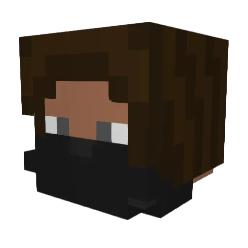 MEK0Y Minecraft avatar head, 3D render