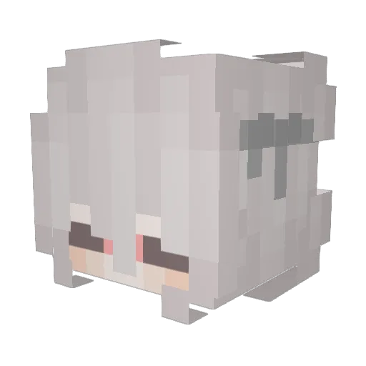 MEKOPUNCH Minecraft avatar head, 3D render