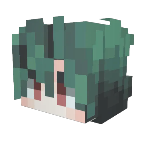 MEKU98 Minecraft avatar head, 3D render