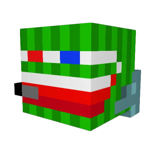 MELLOW5000 Minecraft avatar head, 3D render