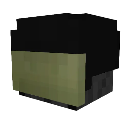 MELYT Minecraft avatar head, 3D render