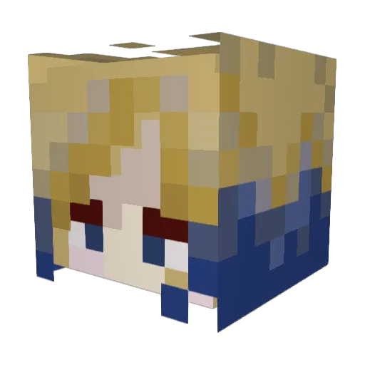 MEMEKiNG1804 Minecraft avatar head, 3D render
