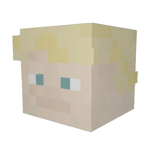 MENDY1 Minecraft avatar head, 3D render