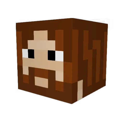 MENNEOS Minecraft avatar head, 3D render