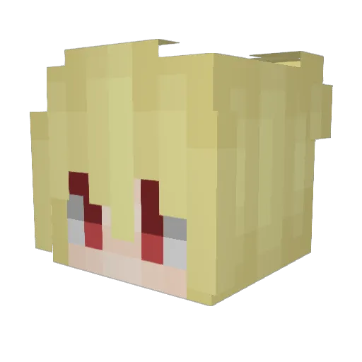 MEOWMEOW6767 Minecraft avatar head, 3D render