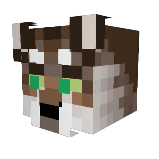 MEPA6 Minecraft avatar head, 3D render