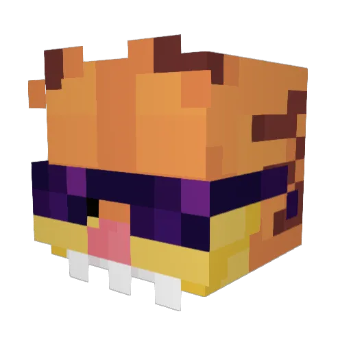 MERCFOOLERY Minecraft avatar head, 3D render