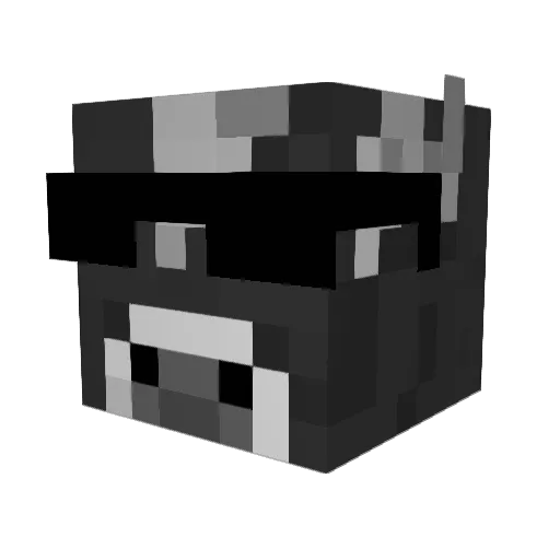 MERGUEZ3107 Minecraft avatar head, 3D render