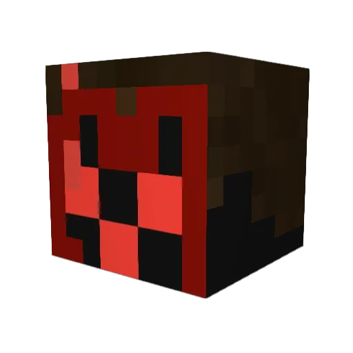 MEROEYMEN39 Minecraft avatar head, 3D render