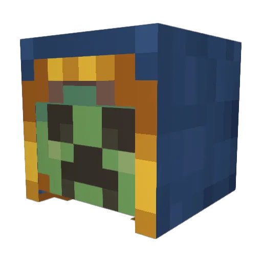 MERTOROX Minecraft avatar head, 3D render