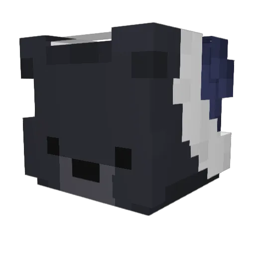 MERxMER Minecraft avatar head, 3D render