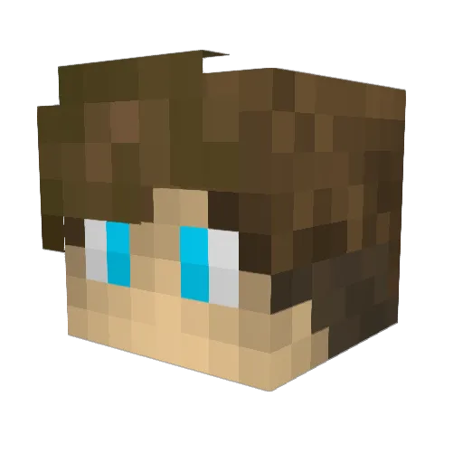 MESHCAT21 Minecraft avatar head, 3D render
