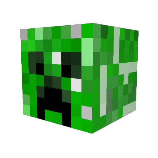 MESSIGOD10 Minecraft avatar head, 3D render
