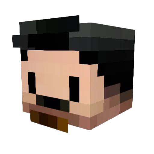 MESSIMYGOAT Minecraft avatar head, 3D render