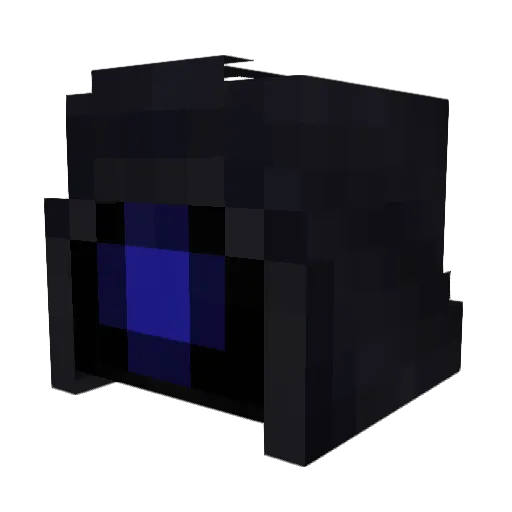 METADATA_0 Minecraft avatar head, 3D render