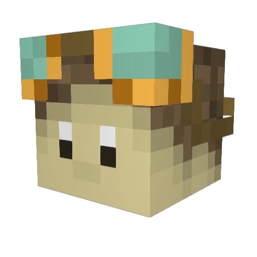 METATOY Minecraft avatar head, 3D render