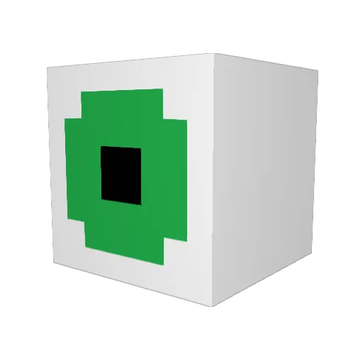 METJUH Minecraft avatar head, 3D render