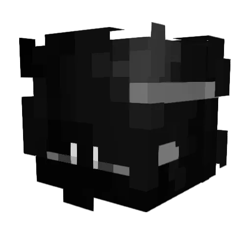 MEX3U Minecraft avatar head, 3D render